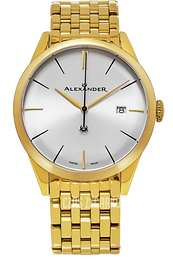 Alexander Heroic Srebrny/Stal w odcieniu złota Ø40 mm A911B-08