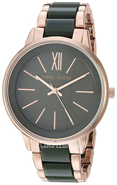 Anne Klein Bracelet Zielony/Stal w kolorze różowego złota Ø37 mm AK/1412OLRG