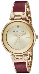 Anne Klein Diamond Szampański/Stal w odcieniu złota Ø34 mm AK/2512BYGB