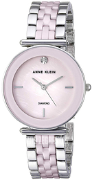 Anne Klein Diamond Różowy/Stal Ø30 mm AK/3159LPSV