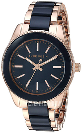 Anne Klein Bracelet Niebieski/Stal w kolorze różowego złota Ø37.5 mm AK/3214NVRG