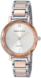 Anne Klein Diamond Srebrny/Stal w kolorze różowego złota Ø32 mm AK/3279SVRT