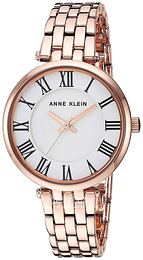 Anne Klein Bracelet Biały/Stal w kolorze różowego złota Ø32 mm AK/3322WTRG