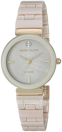 Anne Klein Diamond Szary/Stal w odcieniu złota Ø28 mm AK/3392TNGB