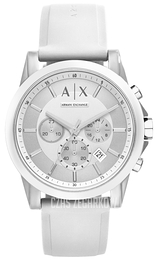 Armani Exchange Smart Biały/Guma Ø44 mm AX1325