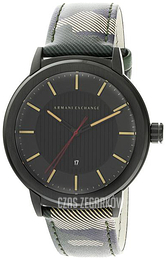 Armani Exchange Street Czarny/Skóra Ø46 mm AX1460