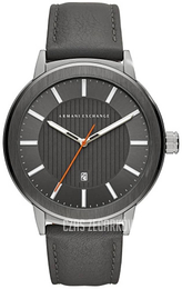 Armani Exchange Dress Szary/Skóra Ø46 mm AX1462