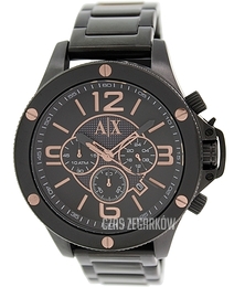 Armani Exchange Well Worn Czarny/Stal Ø48 mm AX1513