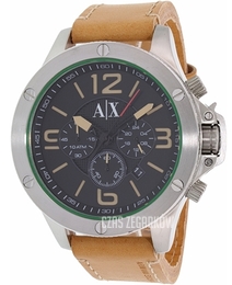 Armani Exchange Street Czarny/Skóra Ø48 mm AX1516