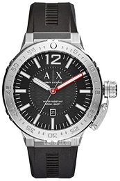 Armani Exchange Active Czarny/Guma Ø48 mm AX1810