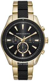 Armani Exchange Enzo Czarny/Pozlacana Ø46 mm AX1814