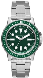 Armani Exchange Leonardo Zielony/Stal Ø42 mm AX1860
