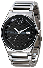 Armani Exchange Czarny/Stal Ø46 mm AX2015