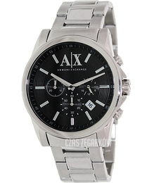 Armani Exchange Smart Czarny/Stal Ø43 mm AX2084