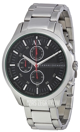 Armani Exchange Dress Czarny/Stal Ø46 mm AX2163