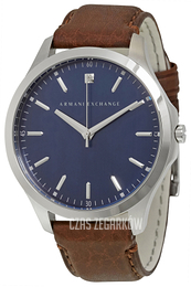 Armani Exchange Smart Niebieski/Skóra Ø46 mm AX2181