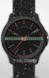 Armani Exchange Hampton Czarny/Guma Ø46 mm AX2428