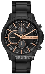 Armani Exchange Hampton Czarny/Stal Ø46 mm AX2429