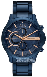 Armani Exchange Hampton Niebieski/Stal Ø46 mm AX2430