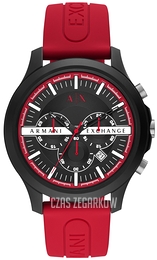 Armani Exchange Hampton Czarny/Guma Ø46 mm AX2436
