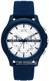 Armani Exchange Hampton Biały/Guma Ø46 mm AX2437
