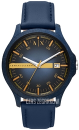 Armani Exchange Hampton Niebieski/Skóra Ø46 mm AX2442