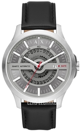 Armani Exchange Hampton Srebrny/Skóra Ø46 mm AX2445