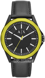 Armani Exchange Dress Czarny/Skóra Ø44 mm AX2623