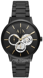 Armani Exchange Cayde Czarny/Stal Ø42 mm AX2748