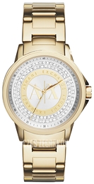 Armani Exchange Lady Banks Srebrny/Stal w odcieniu złota Ø35 mm AX4321