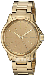 Armani Exchange Dress Beżowy/Stal w odcieniu złota Ø36 mm AX4351