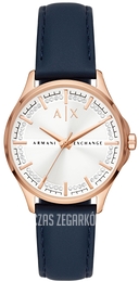 Armani Exchange Lady Hampton Biały/Skóra Ø36 mm AX5260