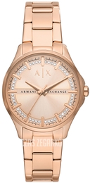 Armani Exchange Lady Hampton Różowe złoto/Stal w kolorze różowego złota Ø36 mm AX5264