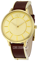 Armani Exchange Olivia Szampański/Stal w odcieniu złota Ø38 mm AX5310