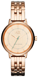 Armani Exchange Dress Różowe złoto/Stal w kolorze różowego złota Ø39 mm AX5362