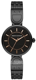 Armani Exchange Brooke Czarny/Stal Ø32 mm AX5380