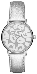 Armani Exchange Srebrny/Skóra Ø36 mm AX5539
