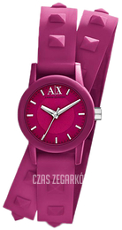 Armani Exchange Street Różowy/Guma Ø24 mm AX6025