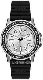Armani Exchange Leonardo VALUE_INKNOWN Srebrny/Guma Ø42 mm AX7136SET