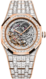 Audemars Piguet Royal Oak Szkieletowa tarczy/18 karatowe różowe złoto Ø41 mm 15417OR.ZZ.1267OR.01