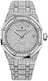 Audemars Piguet Royal Oak Srebrny/18 karatowe białe złoto Ø37 mm 15452BC.ZZ.1258BC.01