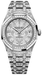 Audemars Piguet Royal Oak Srebrny/18 karatowe białe złoto Ø37 mm 15456BC.ZG.1251BC.01