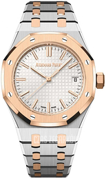 Audemars Piguet Royal Oak Srebrny/18 karatowe różowe złoto Ø37 mm 15550SR.OO.1356SR.01