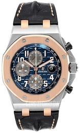 Audemars Piguet Royal Oak Offshore Niebieski/Skóra Ø42 mm 26471SR.OO.D101CR.01