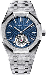 Audemars Piguet Royal Oak Tourbillon Extra-Thin Niebieski/18 karatowe białe złoto Ø41 mm 26520BC.GG.1224BC.01