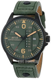 AVI-8 Hawker Harrier II Zielony/Skóra Ø45 mm AV-4003-04