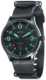 AVI-8 Flyboy Czarny/Skóra Ø43 mm AV-4021-0C