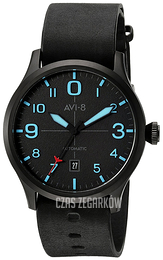 AVI-8 Flyboy Czarny/Skóra Ø43 mm AV-4021-0D
