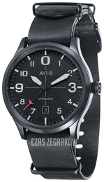 AVI-8 Flyboy Czarny/Skóra Ø43 mm AV-4021-0F