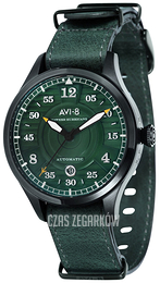 AVI-8 Hawker Hurricane Zielony/Skóra Ø43 mm AV-4046-04